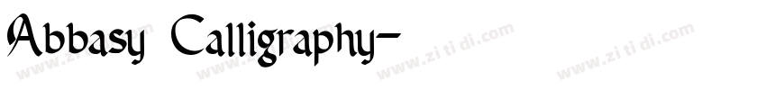 Abbasy Calligraphy字体转换